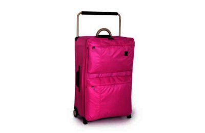 IT World's Lightest Large 2 Wheel Suitcase - Pink